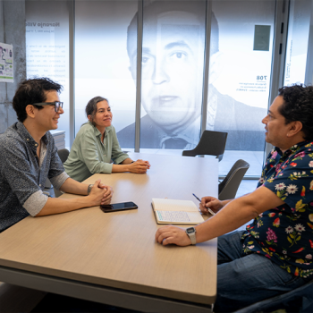 Members of the group engaged in discussion.